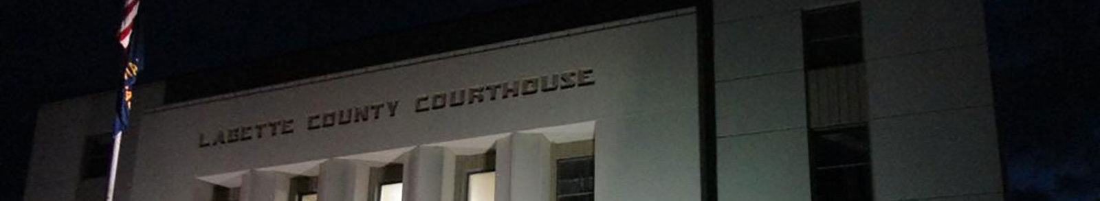 Courthouse at night
